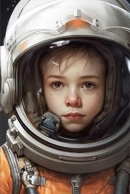 The boy is an astronaut