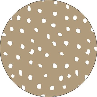 Bonateks, Round Digital Printed Mouse Pad, Non-Slip Base, for Office and Home, Diameter:22cm