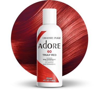 Adore Shining - Tinta semi-permanente para o cabelo, cor vermelha 60
