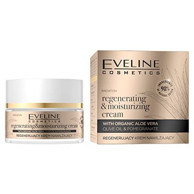 Hydratant régénérant à base d'or biologique Eveline Cosmetics, 50 ml