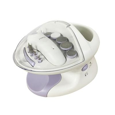 Pedikyrmanikyrset med elektrisk nagelslipmaskin, bubbelbadkit och integrerad torkfunktion