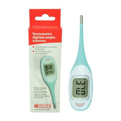 Gima WP digitale thermometer, waterdicht, ± 0,1 °C nauwkeurigheid, laatste aflezen, akoestisch alarm, automatische uitschakeling