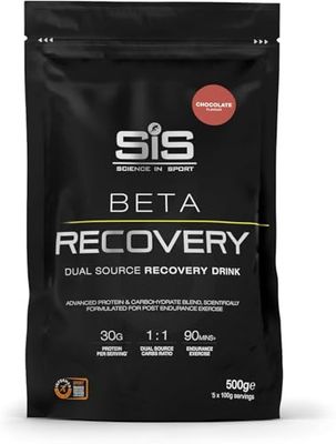 Science in Sport BETA Recovery Dual Source Recovery Drink | Chocolate Protein Powder - Advanced Carbohydrate & Whey Protein Blend for Post-Endurance Exercise | 30g Protein per Serving, 500g