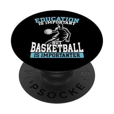 La educación divertida es importante, pero el baloncesto PopSockets PopGrip Adhesivo