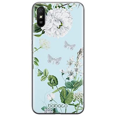 ERT GROUP mobiltelefonfodral för Xiaomi REDMI 9A originalt och officiellt licensierat Babaco mönster Flowers 030 optimalt anpassad till formen på mobiltelefonen, fodral tillverkad av TPU-plast