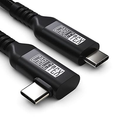 CABLETEX 5 m Link kabel compatibel met Meta Quest 3, Oculus Quest 2, PICO 4, PSVR2, USB 3.2, USB C - Virtual Reality kabel Gaming Deluxe aluminium versie