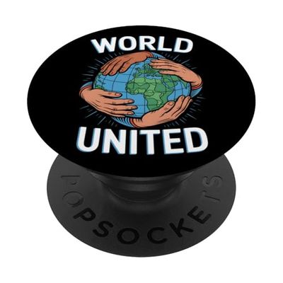 Protestando por los activistas de solidaridad mundial mundial unido PopSockets PopGrip Adhesivo
