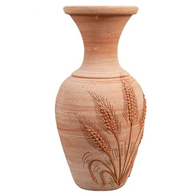 Biscottini Vasi Terracotta Grandi da Esterno 40x40x82 cm Made in Italy | Vasi per Piante Grandi Artigianali | Vaso Terracotta Grande