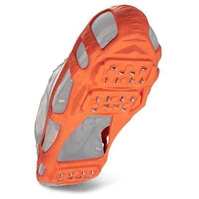 STABILicers Walk Traction Cleat voor wandelen op sneeuw en ijs, oranje, groot (1 paar)