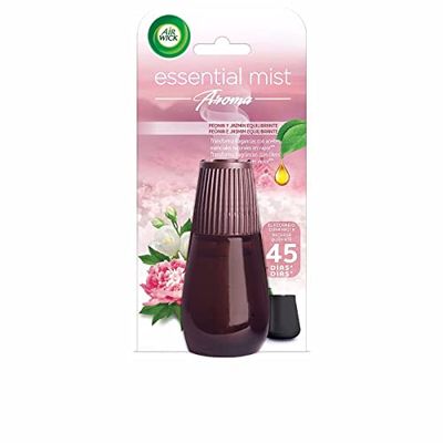 Air Wick Essential Mist recarga ambiental peónia e jasmim - 20 ml. A embalagem pode variar