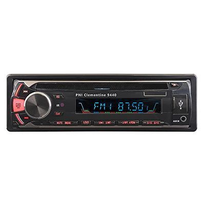 Rádio DVD para carro PNI Clementine 9440, 1 estéreo DIN para automóvel, recetor de áudio Bluetooth unidade principal, leitor de CD com rádio FM, controlador remoto e cabo iOS incluídos