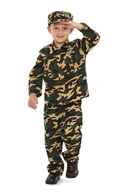 Dress Up America Costume Dell'esercito Per Bambini - Costume Da Soldato Per Ragazzi E Ragazze - Bellissimo Costume Per Giochi Di Ruolo