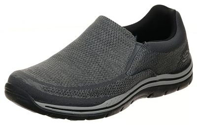 Skechers Gomel espettorato, Mocassino Uomo, Grigio, 40 EU