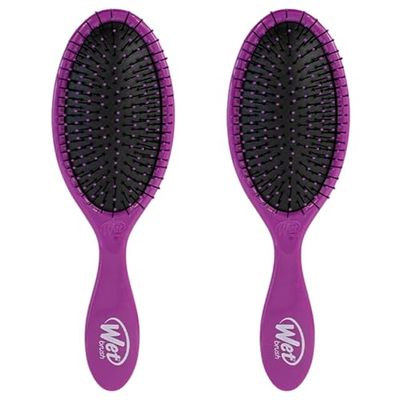 Wet Brush Original Detangling Hair Brush, Purple, Ultra Soft IntelliFlex Bristles, Detangling Brush Glides Through Tangles With Ease, For All Hair Types, For Women, Men, Wet And