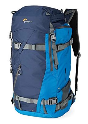 Lowepro LP37231-PWW Powder BP 500 AW Zaino Outdoor per Trekking Invernale, Escursionismo, Capiente per Attrezzatura Photo/Video,DSLR/Mirrorless/Lenses e Accessori Personali, Blu