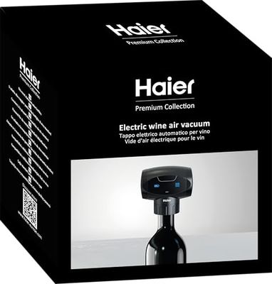 Haier Electric Vacuum Seal, Preserves Authentic Taste and Aroma, Extends The Life of Open Wine Bottles, Fresh for 7 Days
