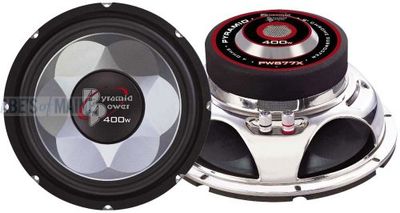 Pyramid Sub Midbass - Subwoofer para carro de 300 W, preto