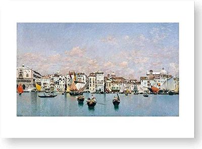Reproduction officielle du Musée du Prado "La Riva degli Schiavoni à Venise"