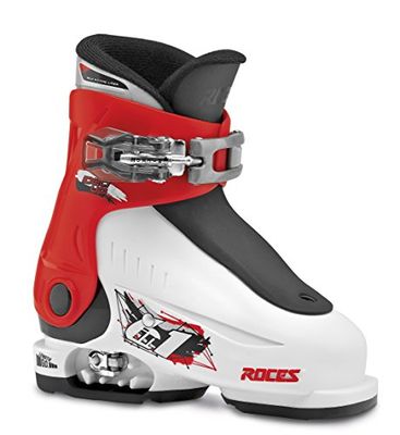 ATOMIC Roces Chaussures de Ski pour Enfant, Taille Ajustable Blanc Blanc/Rouge/Noir 25/29