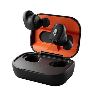 Skullcandy Grind Fuel Auriculares In-Ear Inalámbricos con Carga Inalámbrica, 40 h de Autonomía, Skull-iQ, con Alexa Habilitada, Micrófono, Compatibles con Dispositivos Bluetooth - Negro