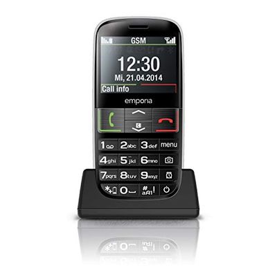 Emporia Euphoria Black 2.3" Easy To Use 2G – official UK and Ireland version