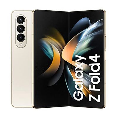 Samsung Galaxy Z Fold4, telefon komórkowy 5G, karta SIM nie jest dołączona, Android, składany smartfon, 1 TB, kość słoniowa - wersja PL