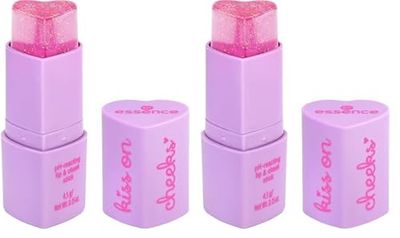 Essence Cosmetics Bálsamo para Labios y Mejillas Reactivo al pH Kiss on Cheeks, Adaptación al Color, Natural, 4.5 g (Paquete de 2)