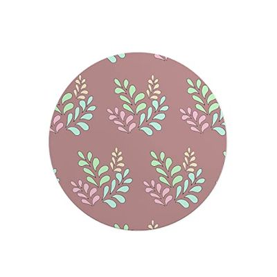 Questo Casa, Rund musmatta med digitalt tryck, halkfri baksida, för kontor och hem, diameter: 22 cm