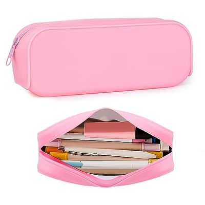 HORJOR Estuche Silicona Escolar Estojo Escolar Menina de Lápices de Gran Capacidad Estuche Pequeño Escolar Neceser Maquillaje para Niñas Adolescentes
