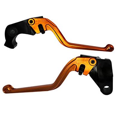 ACCOSSATO Paire de leviers orange pour Kawasaki Z900 RS de 2018 à 2020 (CC 900)
