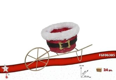 F.G.F. Import Export Linea Bordo Peluche CARRETTO 25x12x12 06305, Come Foto, Taglia Unica
