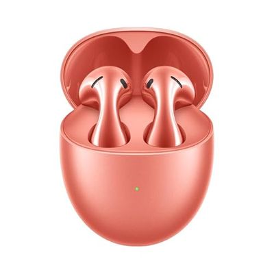 HUAWEI FreeBuds 5 TWS Bluetooth-hoofdtelefoon, ultra-magnetische luidspreker, doorlopende rondingen voor optimale pasvorm, tot 30 uur batterijduur, IPX4 waterdicht, koraaloranje