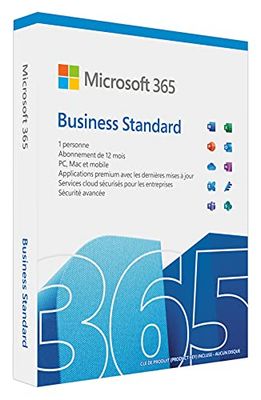 Microsoft M365 Bus Standard Retail EUROZONE Francese SUBSCR 1YR MEDIALESS P8