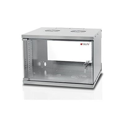 TECHLY PROFESSIONAL 022229 Rack cabinet 19" Wall mounted 6U prof. 450 Grey Assembled Grey