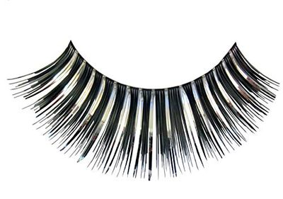 Eulenspiegel 000038 - pestanas artificiais - preto/prata - 2 x 1 peça