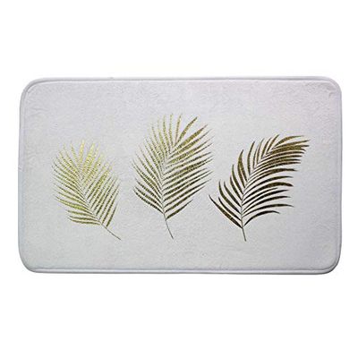 DOUCEUR D'INTERIEUR ORBELLA Tappeto da Bagno, Poliestere, Bianco, 45 x 75 cm