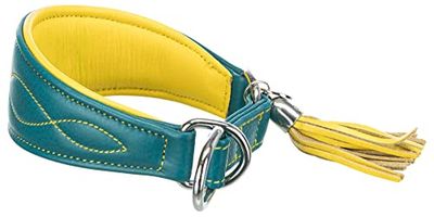 TRIXIE Active Komfort 18967 - Collare per cani di piccola taglia, taglia S: circonferenza collo 27 – 35 cm, 55 mm in petrolio – Collare extra largo per cani di piccola taglia, protegge la zona della