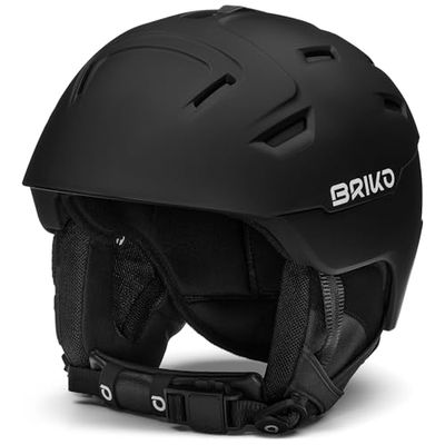Briko Storm 2.0 Casco de esquí/Snow, Adultos Unisex, Matt Black, 59-64 cm