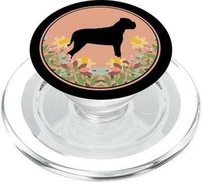 Mastiff - Dog Mom Dad Floral Flower Cute PopSockets PopGrip for MagSafe