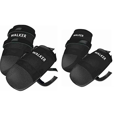 Trixie Walker Care Protective Boots, Large, Black (Golden Retriever) & Walker Care Protective Boots(Highland terrier)