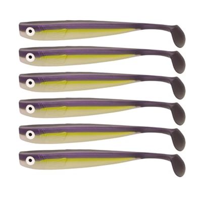Zanderbait 12 cm Avocat, leurres de pêche, leurres artificiels, leurres de Sandre, leurres Souples, leurres en Caoutchouc, Contenu de la Livraison : 6 pièces.