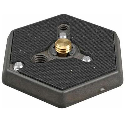 Manfrotto 130-38 Assy Plate for 029 & 136, 3/8 tripé cinzento - tripé (3/8, cinzento, alumínio, 80 g)