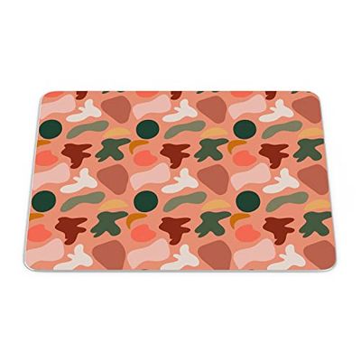 Bonamaison, Muismat, rechthoekig, digitaal bedrukt, antislip onderkant, voor kantoor en thuis, afmetingen: 22 x 18 cm