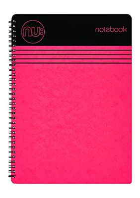 NU: Notebooks - Craze Cloud Range - A4 Red Notebook - Wirebound Notebook - Stationery Notebooks - Ruled Notepad - 110 Pages NU003356-FSC-RD