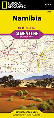Namibia Map: Travel Maps International Adventure Map (National Geographic Adventure Map)
