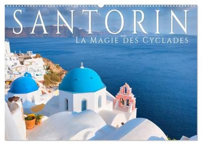 Santorin - La Magie des Cyclades (Calendrier mural 2026 DIN A2 vertical), CALVENDO calendrier mensuel: L'île grecque magique de Santorin
