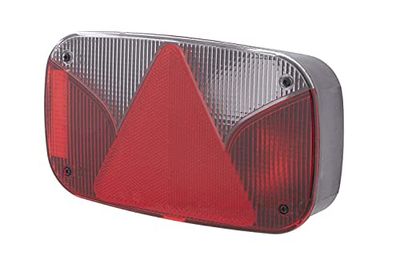 HELLA 2Vb 998 232-241 Feu Arrière - Illumination - 12V - Montage En Saillie/Vissé - Couleur Du Voyant: Blanc/Rouge - Fiche: Fiche Schuko - Droite - Quantité: 1