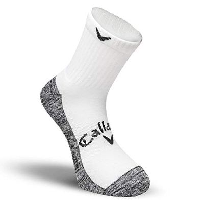 Callaway Men Mid Golf Chaussettes mi-Montantes Tour Optidri pour Homme, Blanc (Blanco 5619008), Unique (Taille Fabricant: L/XL)