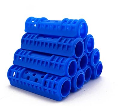 NIKO - Bigodini a Scatto con clip, per capelli ricci e onde, per acconciature da parrucchiere, parrucchiere, barbiere, colore casuale (16 mm)