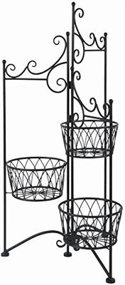 esschert Porte Pots Pliant en Fer forgé 98 cm